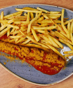 CURRYWURST (RIND) MIT BEILAGE